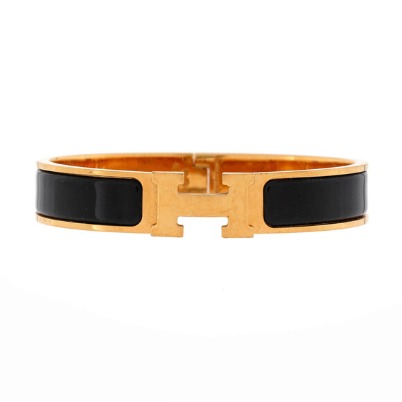 Hermes Narrow Clic H Bracelet Enamel - Picture 1 of 3